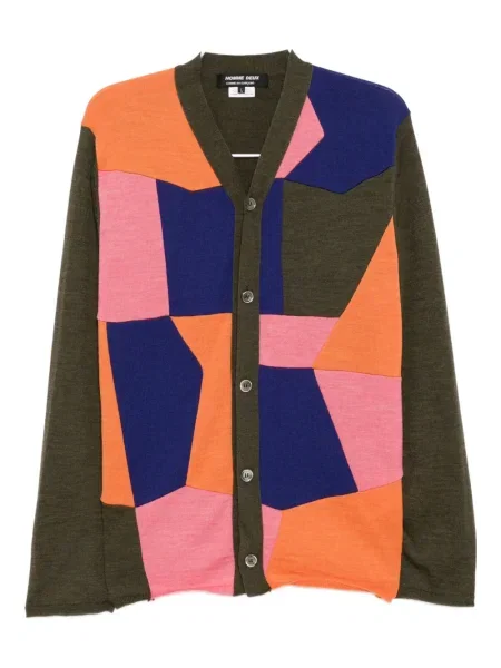 Cardigan Comme Des Garçons Homme Deux cu imagine cu imprimeu geometric maro