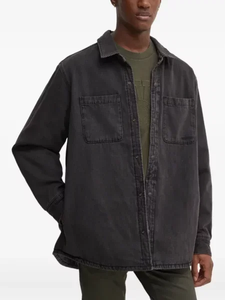 Kožené pruhované džíny Levi's 527 s kapucí modré