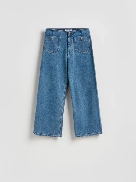 Reserved Pantaloni tip culotte albastru