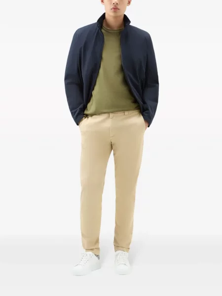 Raštuotas marškinėliai Woolrich žalia