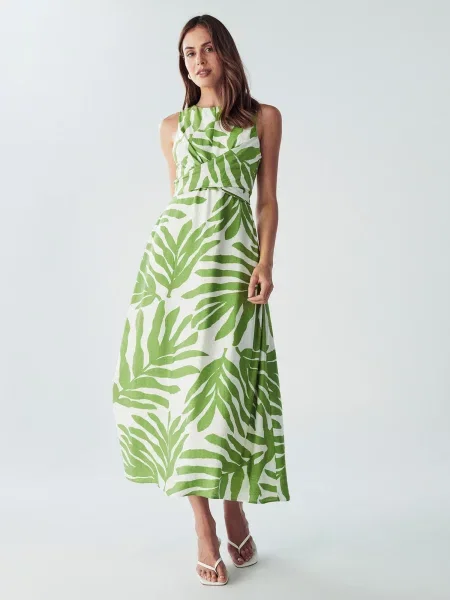 Willa Rochie Revival verde alb