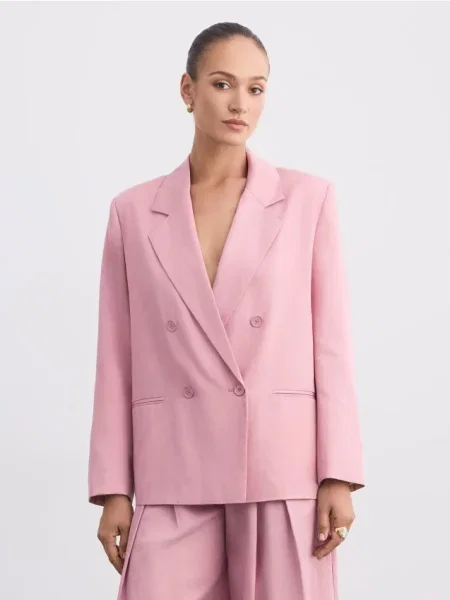 Mohito Oversize švarkas rožinė