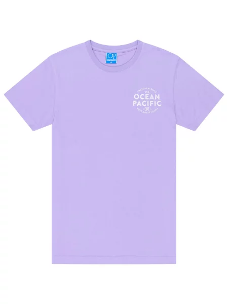 Ocean Pacific Tricou Santa Teresa mov liliachiu alb