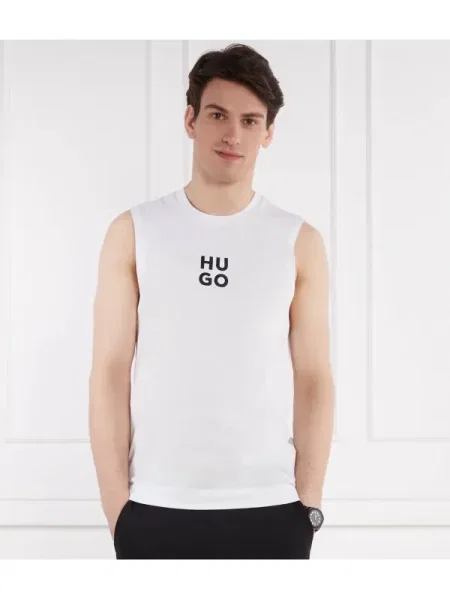 Tricou Hugo Bodywear alb