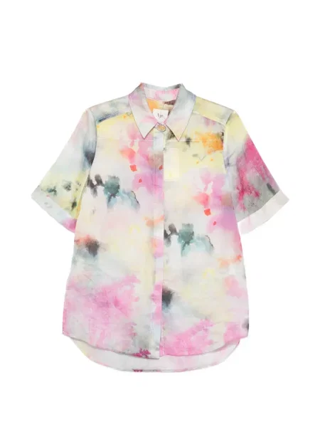 Cămașă Aje cu model floral cu imagine gri