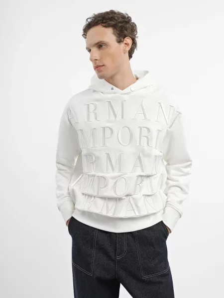 Худи Emporio Armani белое