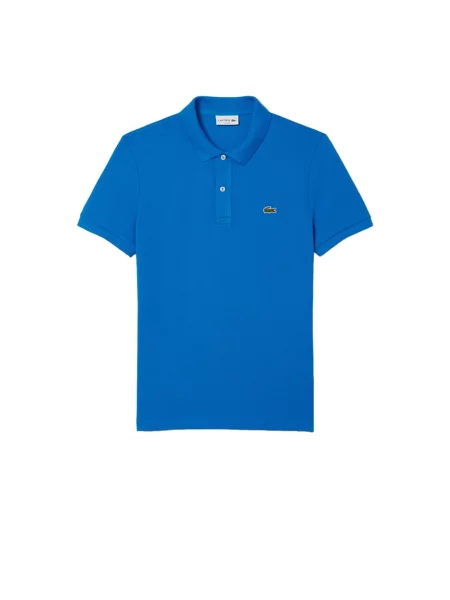 Koszulka polo Lacoste z krótkim rękawem niebieska