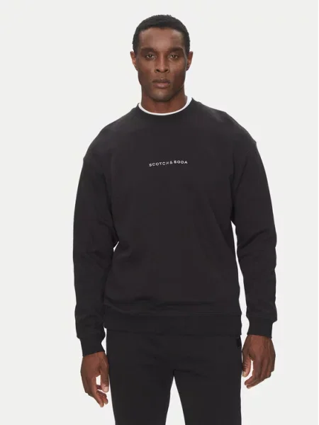 SCOTCH & SODA Sweater majica crna bijela
