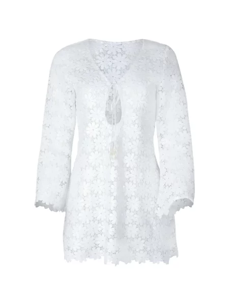 Rochie mini Waimari din dantelă alb