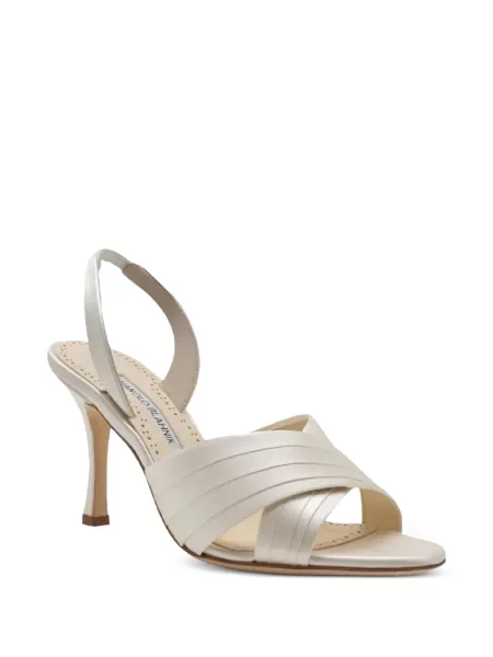 Sandale Manolo Blahnik din satin
