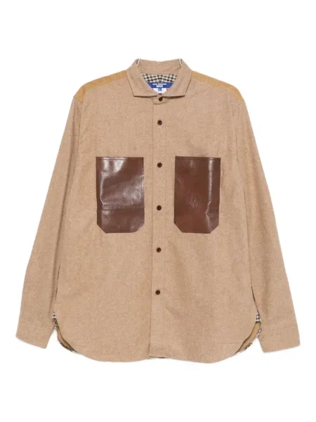 Карирана риза Junya Watanabe Man кафяво