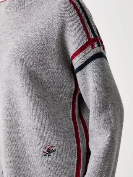 Tommy Hilfiger пуловер дамски от вълна сиво