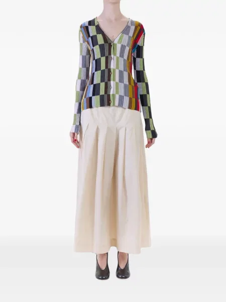 Ριγέ πλεκτή ζακέτα Paul Smith πράσινο