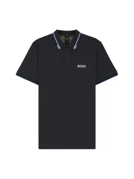Koszulka polo Boss Green z logo niebieska
