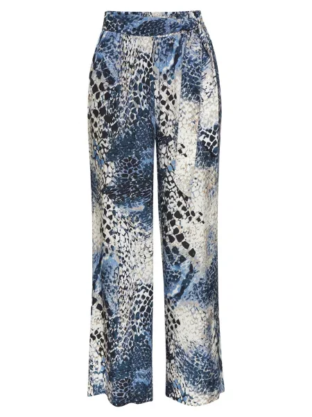 LASCANA Pantaloni albastru marin / opal / negru alb