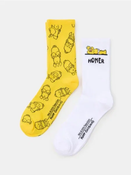 Sinsay Podkolenky The Simpsons 2 pack vícebarevná