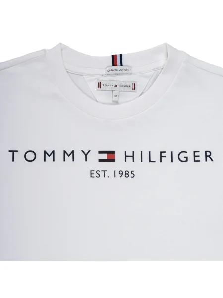 Tricou copii Tommy Hilfiger alb