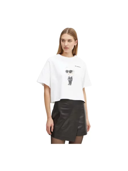Karl Lagerfeld t-shirt beżowy