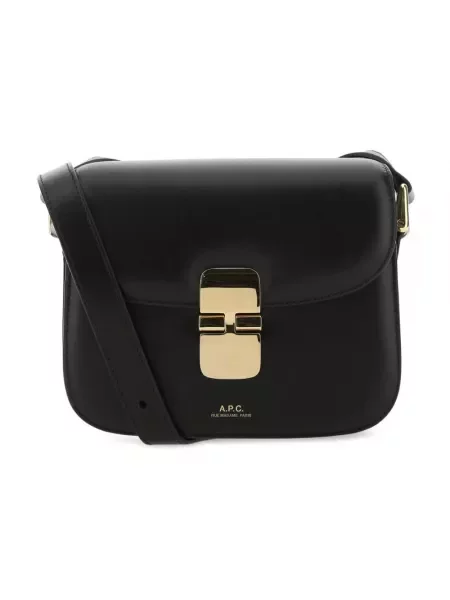 Mała mały torebka crossbody A.p.c. skórzana czarna