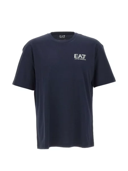 Tricou Ea7 Emporio Armani cu imagine cu decolteu rotund albastru