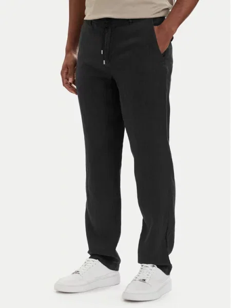 KARL LAGERFELD Chinos kelnes juoda