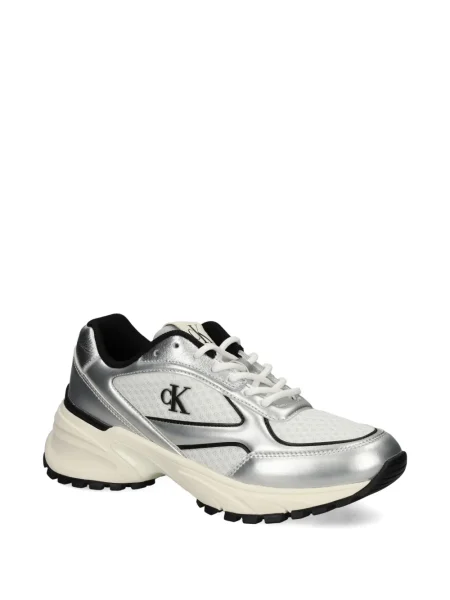 Sneakerși Calvin Klein argintiu