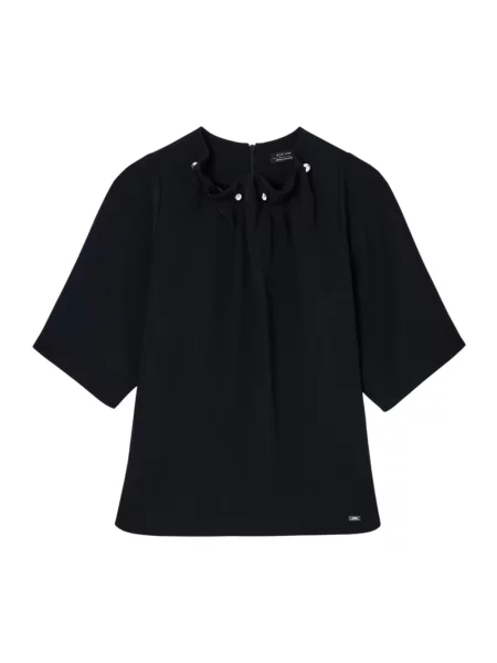 Bluzka Armani Exchange z ćwiekami czarna