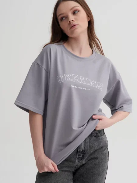 Футболки і поло Estro бавовна/поліестер сірий