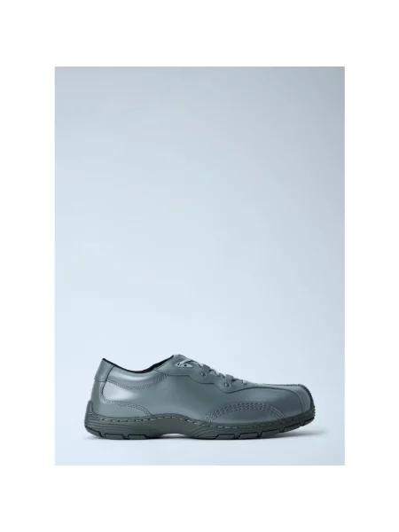 Satynowe półbuty Dr. Martens szare
