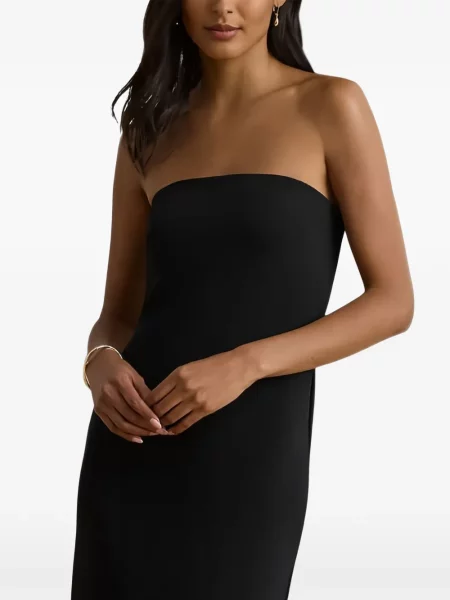 Μάξι φόρεμα Lauren Ralph Lauren στράπλες μαύρο
