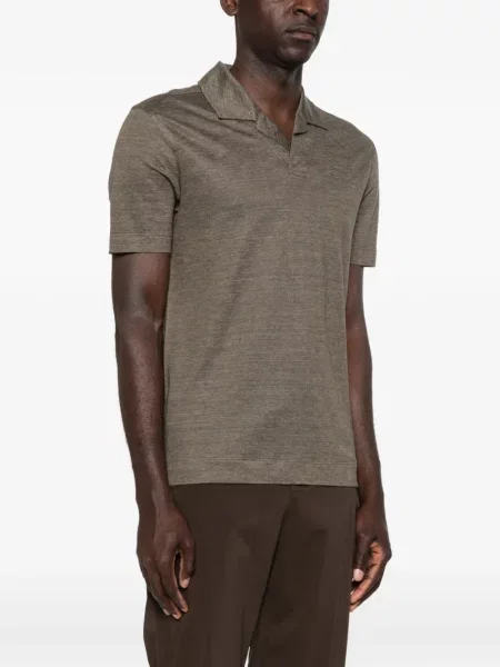 Tricou polo Zegna verde