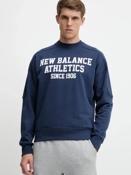 Суитчър New Balance с апликация тъмносиньо