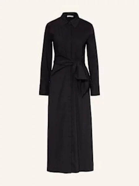 Mrs & Hugs Sukienka Koszulowa W Stylu Kopertowym schwarz czarna