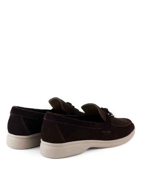 Замшевые лоферы Oldcom коричневые