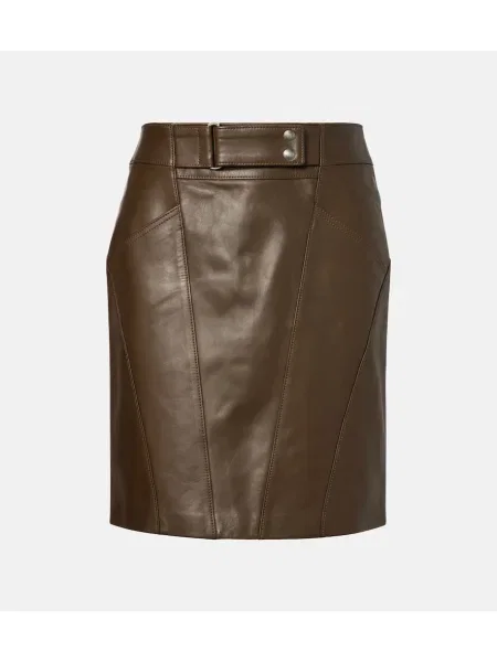 Fustă din piele Tom Ford verde