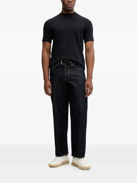 Tricou Karl Lagerfeld cu broderie negru