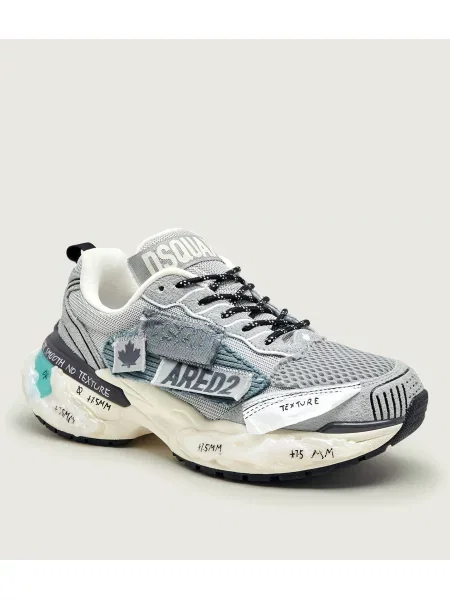 Sneakers Faster | piele întoarsă gri