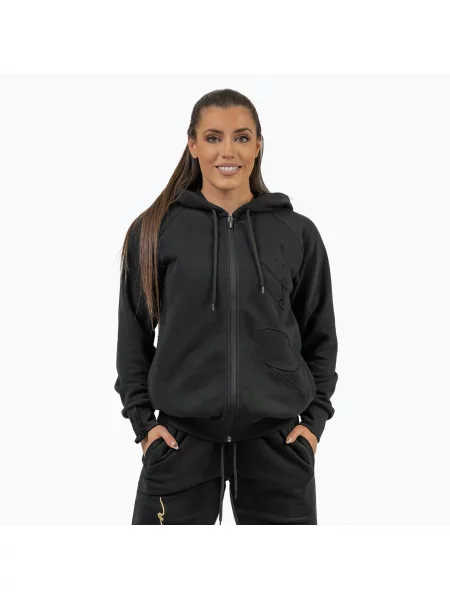 Mikina NEBBIA Signature Intense black/gold černá