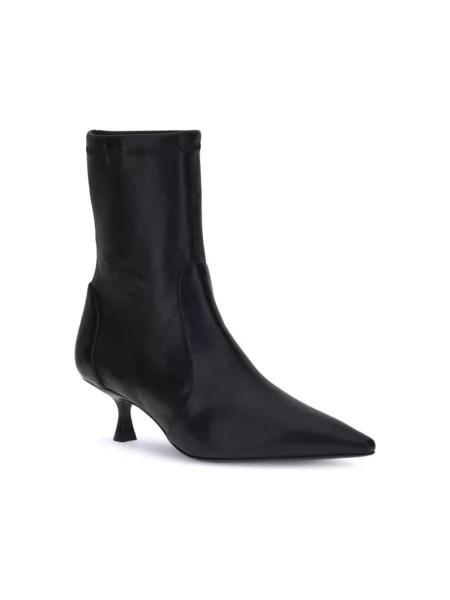 Botki Stuart Weitzman skórzane czarne
