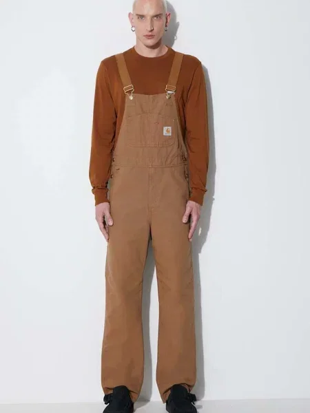 Jeansy Carhartt Wip brązowe