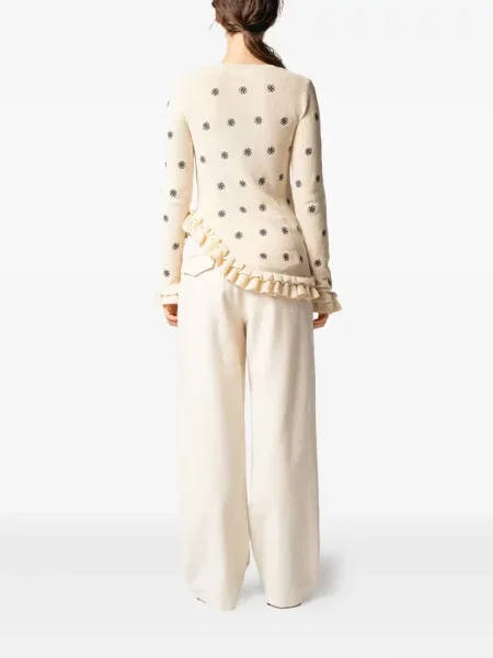 Top Muller Of Yoshiokubo cu model floral cu volane