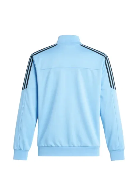 Tricou polo Adidas cu dungi alergare cu bretele alb