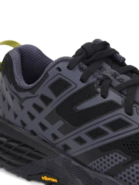 Sneakerși Hoka cu șireturi din dantelă negru