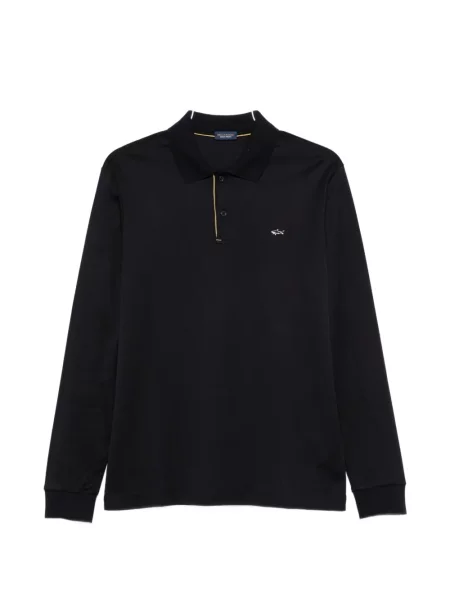 Lung tricou polo Paul & Shark albastru