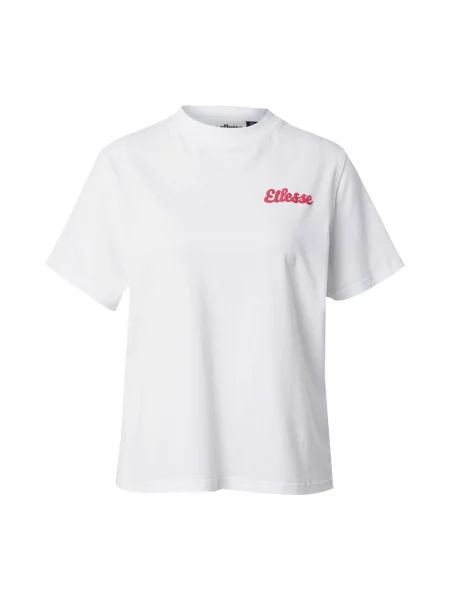 ELLESSE Tricou Soffio roșu deschis alb