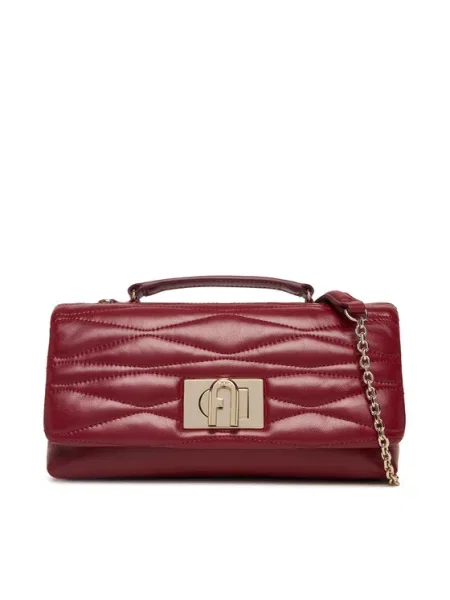 Furla De piele geantă pe umăr FURLA roșu
