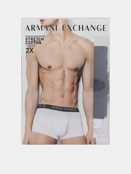 Набір трусів Armani Exchange Essential білий/чорний білі