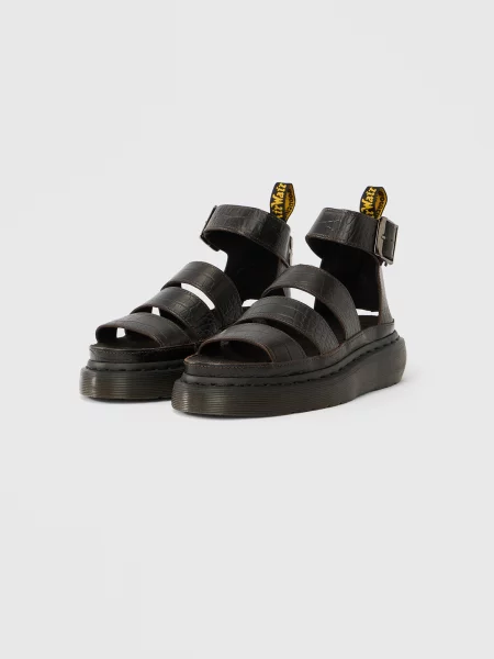 Dr. Martens Sandali s paščki Clarissa Quad 3 temno rjava