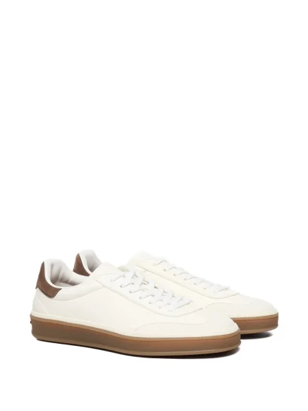 Sneakerși Loro Piana cu șireturi din piele