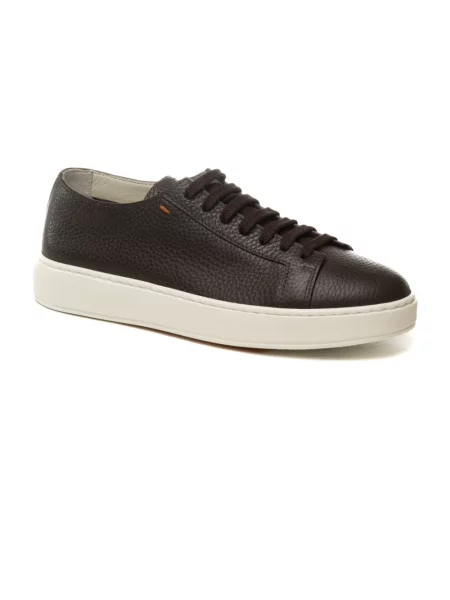 Sneakersy Santoni brązowe